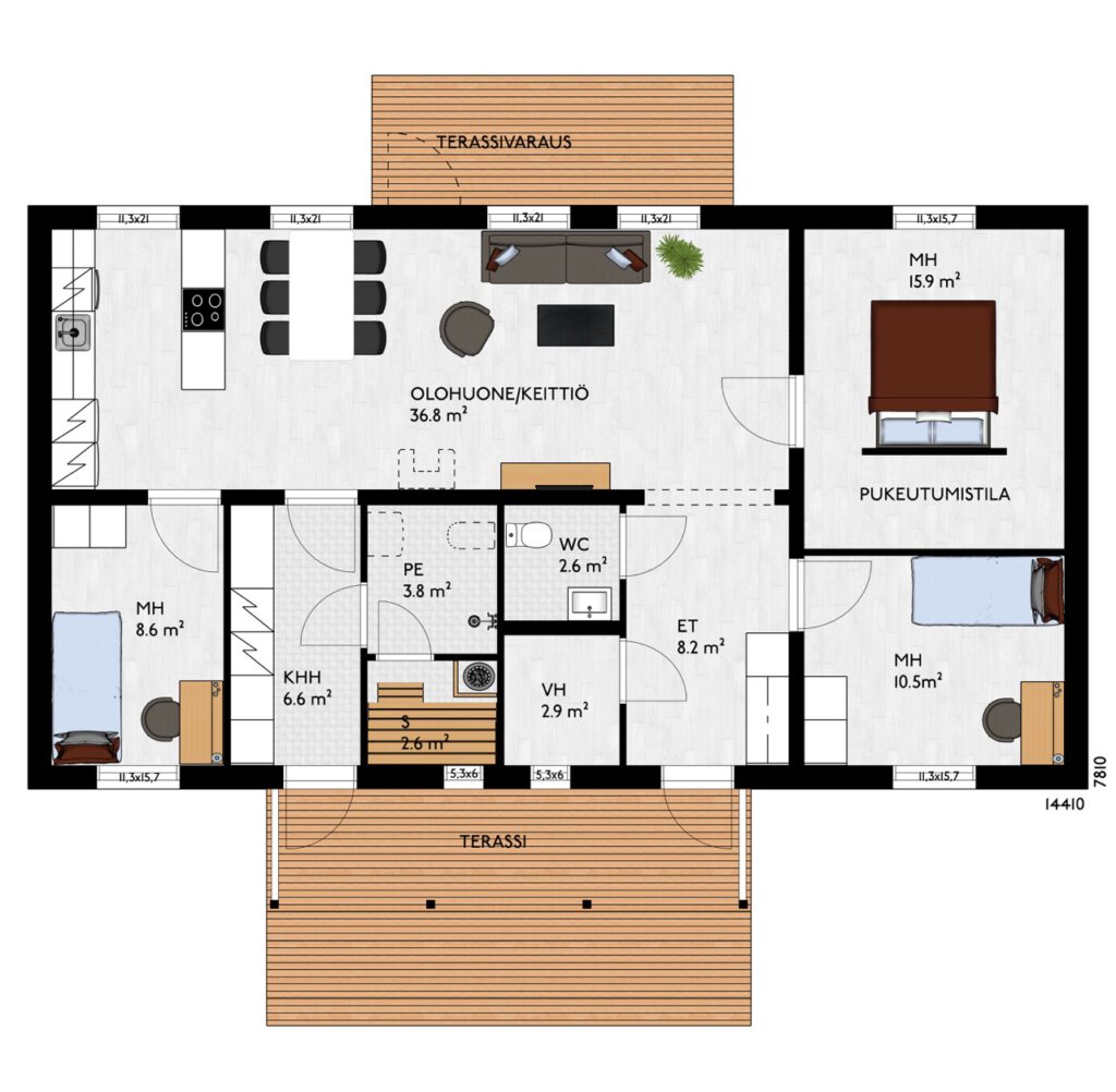 Kiiruna Hirsitalo – turvallinen hirsitalopaketti
