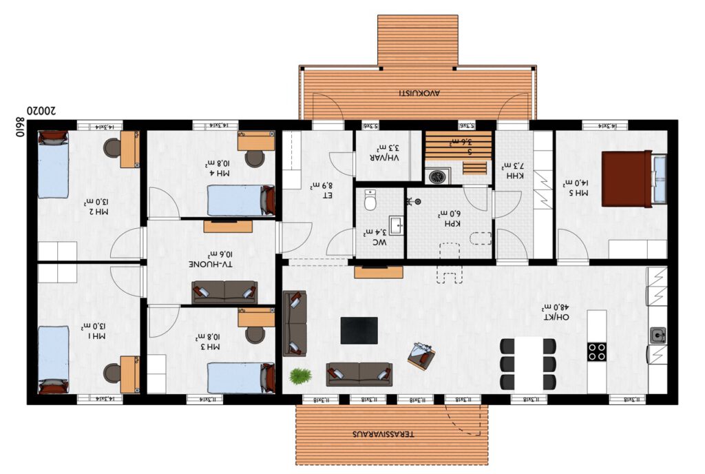 Peilikuva mallista Hirsi-Korpijärvi