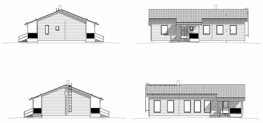 Hirsi-Mustaranta S julkisivut