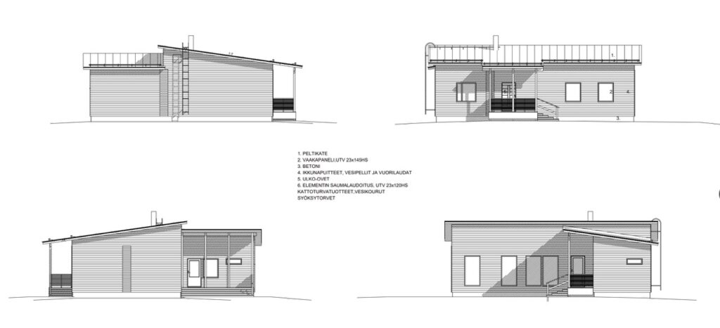 Aamurusko 141E julkisivut