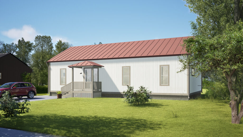 Aamurusko perinteinen katunäkymä