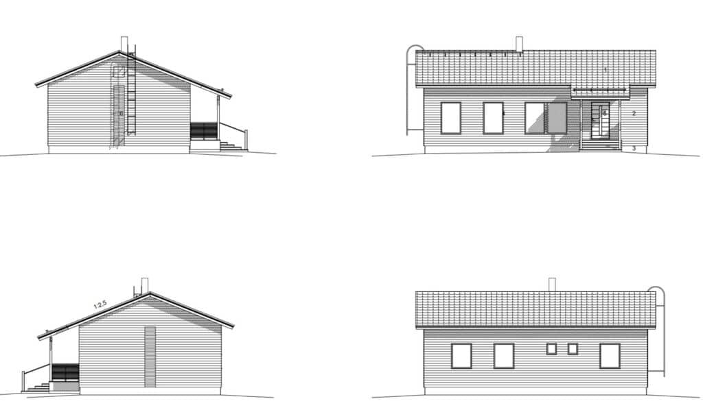 Kiviranta 102 ES julkisivut