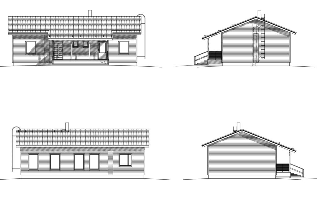 Kukkola 118 B julkisivut