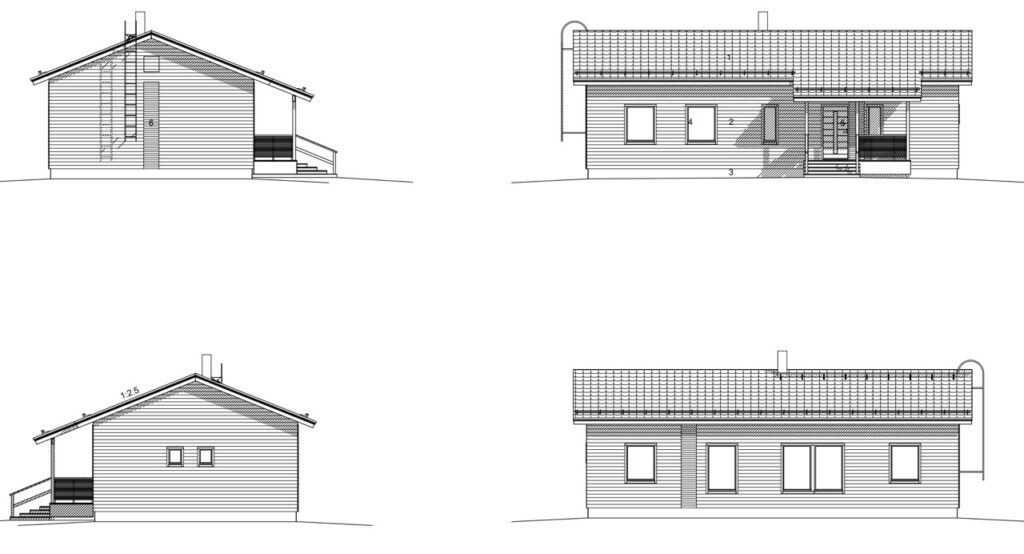 Kukkola 118 C julkisivut