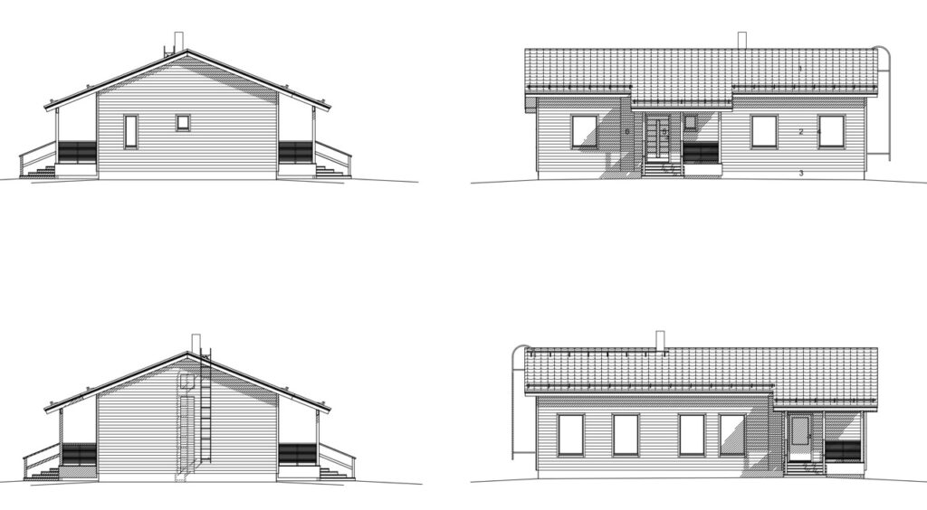 Kukkola 118 S julkisivut