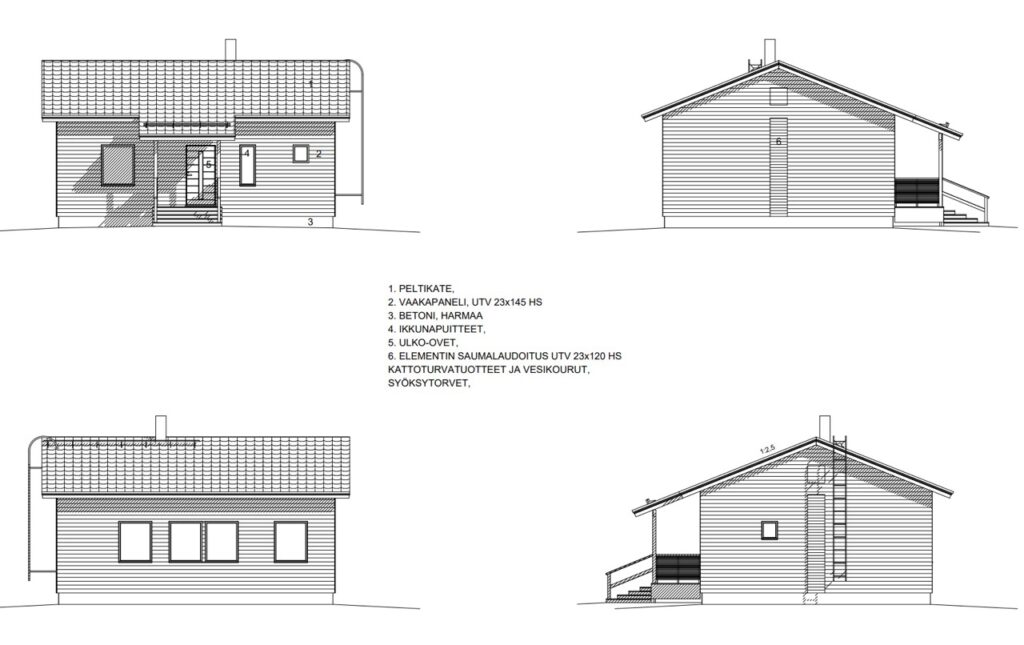 Luotomäki 78 B julkisivut