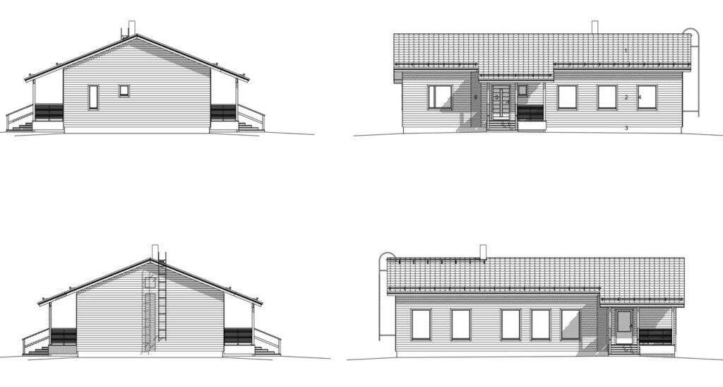 Mustaranta 149 S julkisivut