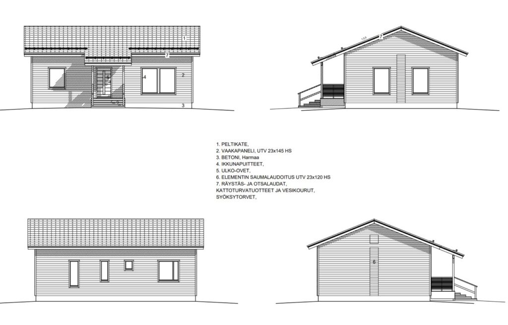 Pirkkiö 92 C julkisivut